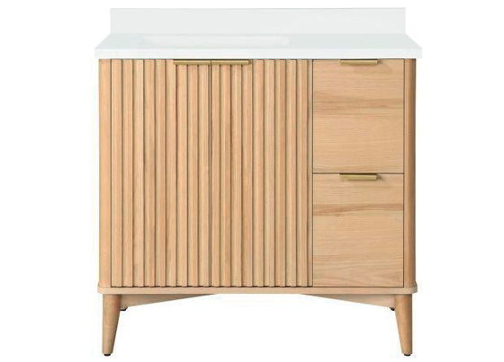Ronson Single Vanity — Rustic Ash